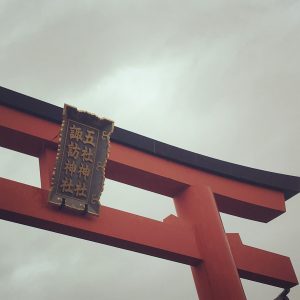 gosha suwa shrine torii close