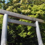 Close up of the simple torii for Geku