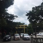 Parking lot at Kogane Shrine