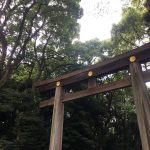 Close up of the torii